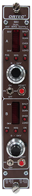 ORTEC 660 Dual 5 kV Radiation Detector Bias Supply