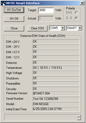 SMART-INTERFACE provides communications between the ORTEC SMART-1 detector and an analog amplifier with any MCA or a Digital Signal Processor