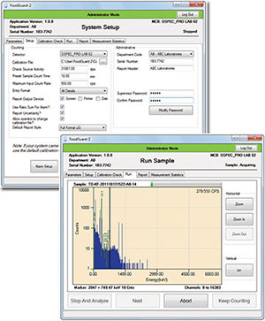 ORTEC Model FoodGuard-2-AK add-on for any ORTEC gamma spectrometry system which is already using GammaVision software